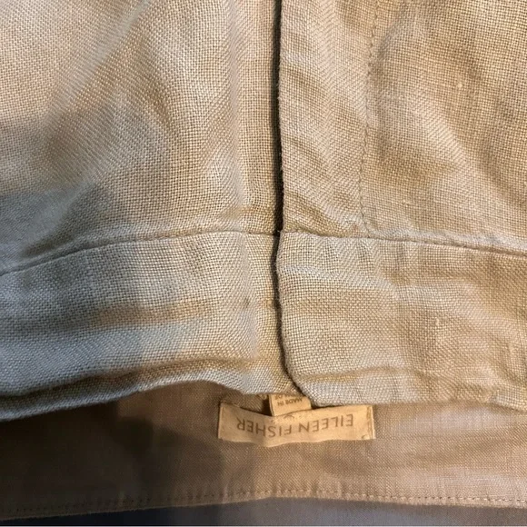 Eileen Fisher Linen Crop Pants - Picture 10 of 12